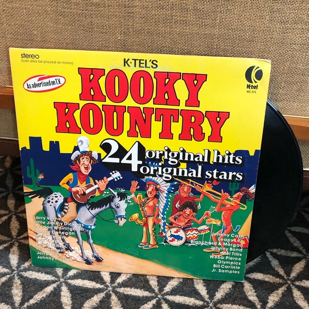 70's K-Tel "Kooky Country" Record - As on TV Album - 70's K-tel Compilation